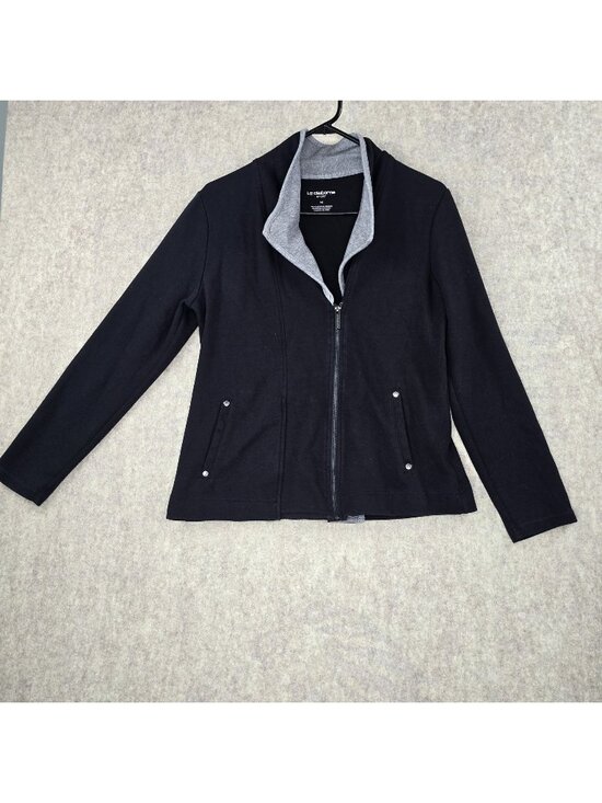 Liz Claiborne Jackets & Blazers - Liz Claiborne Sport Womens Black M Zip-Up Jacket